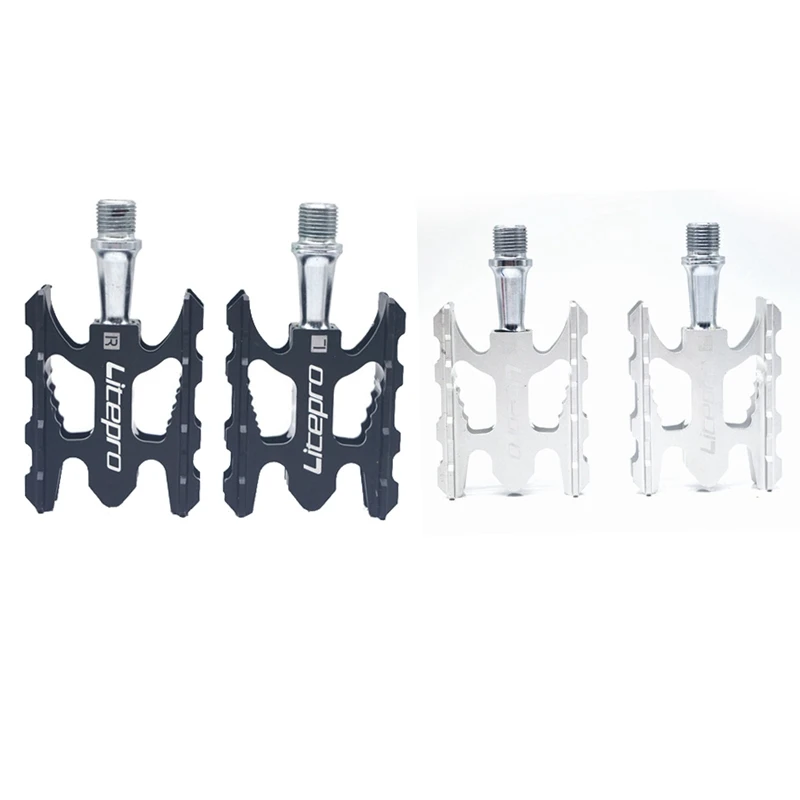 

Велосипедные педали Litepro 2 шт., Ультралегкая педаль с подшипником K3 для складного велосипеда Brompton, черные и Серебристые