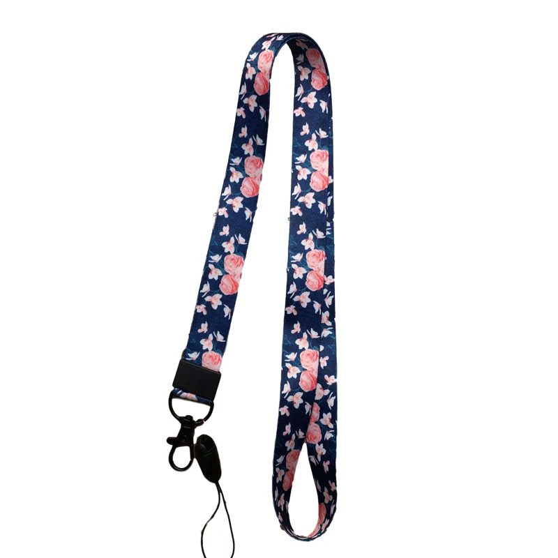 

Lanyard Neck Strap Flower Keys for USB Name Tag Badge Holders DIY Hang Rope Multifunction Lariat