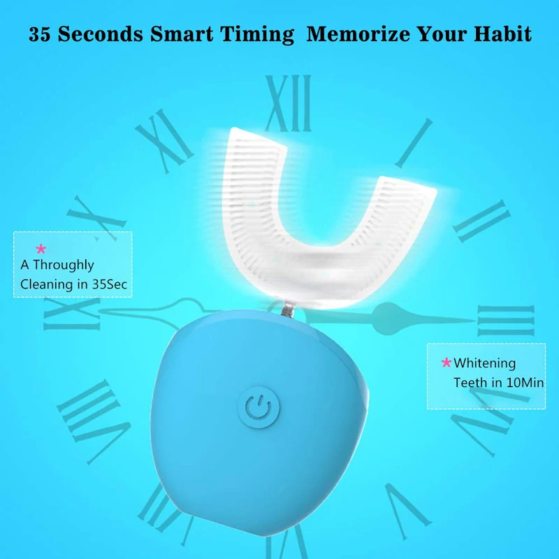 360 звуковая электрическая зубная щетка для детей и взрослых автоматическая u