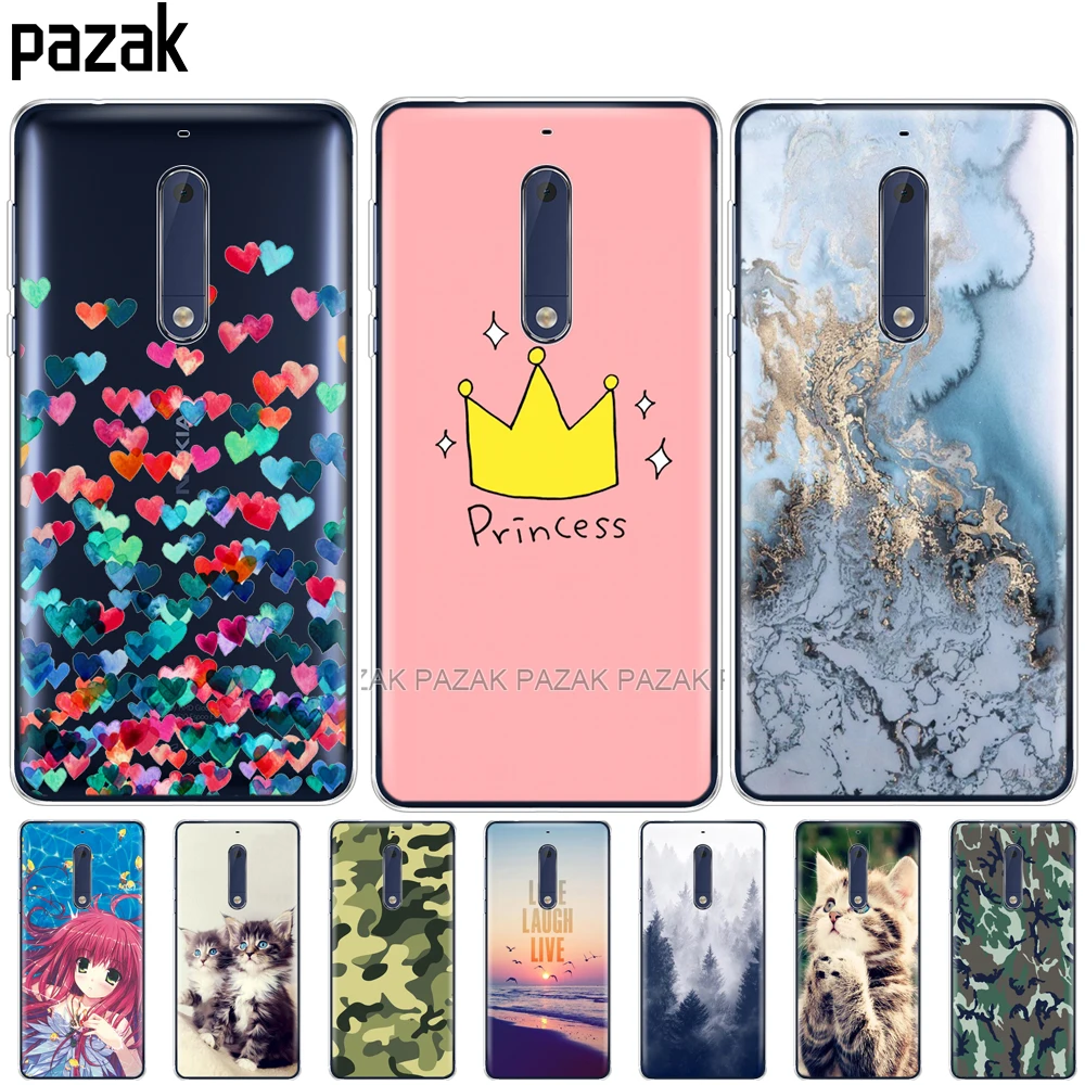 Силиконовый чехол для Nokia 1 2 3 5 plus 2018 мягкая задняя крышка из ТПУ противоударный