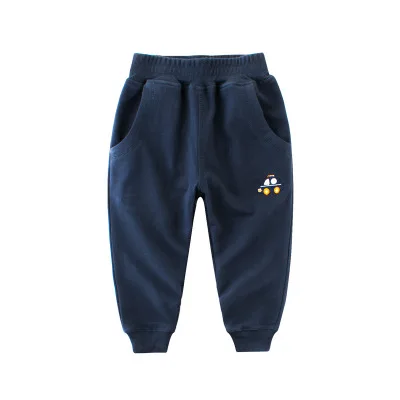 5066 navy 27kids Дети Мультфильм Мальчики брюки Весна Осень Животных Динозавров Печати Дети Брюки Повседневная Пиджаки Мальчики Брюки Детская Одежда - Цвет: 5066 navy