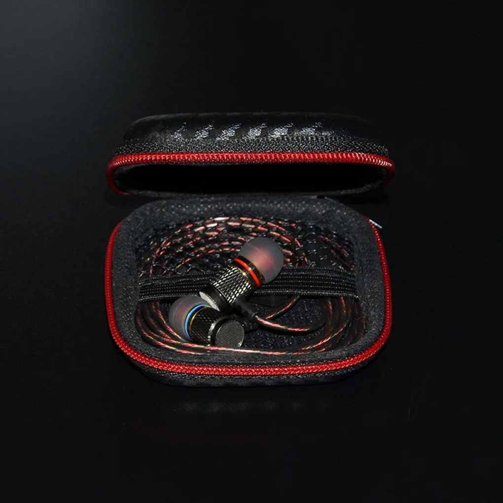 

Zipper Hard Headphone Holder Case Portable Earbuds Pouch Box Earphone Storage Bag Protective USB Cable Organizer