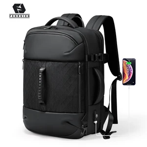Новый мужской рюкзак Fenruien , модные водонепроницаемые Рюкзаки для ноутбука с usb-зарядкой, многофункциональная Вместительная дорожная сумка