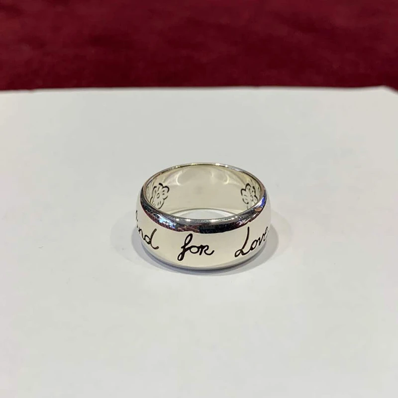 Кольцо из серебра s925 пробы с надписью оригинальным логотипом|Кольца| |