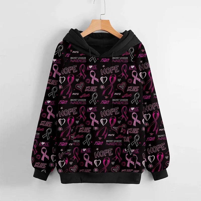 

2021 New Hoodies Graffiti Letter Print Lucky Women Sweatshirt Harajuku Fleece Street Hip Hop Pullover Bone Loose Hoodie