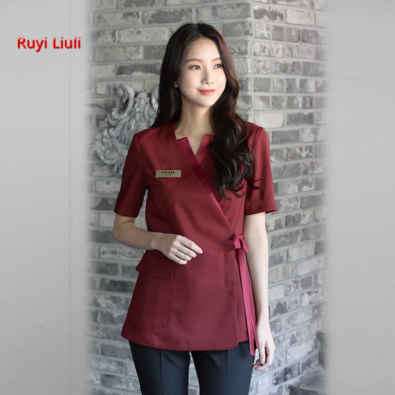 Новая одежда для косметолога салона красоты комплект штанов работы спа уход за