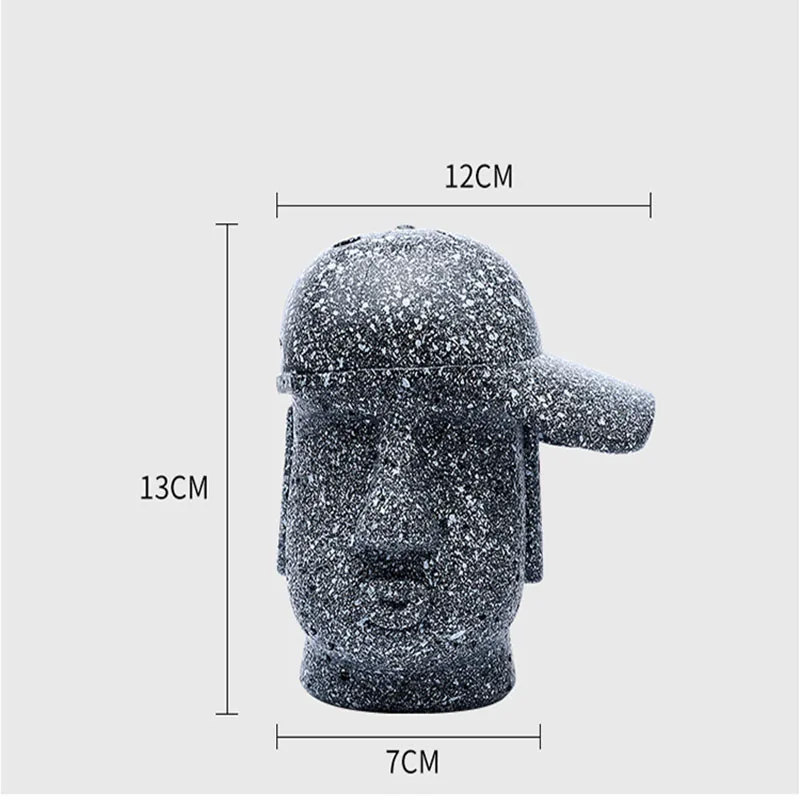 

Creative Stone Figurine Human Toothpick Box Press Type Toothpick Box Little Man In Hat Home Furnishing Ornaments