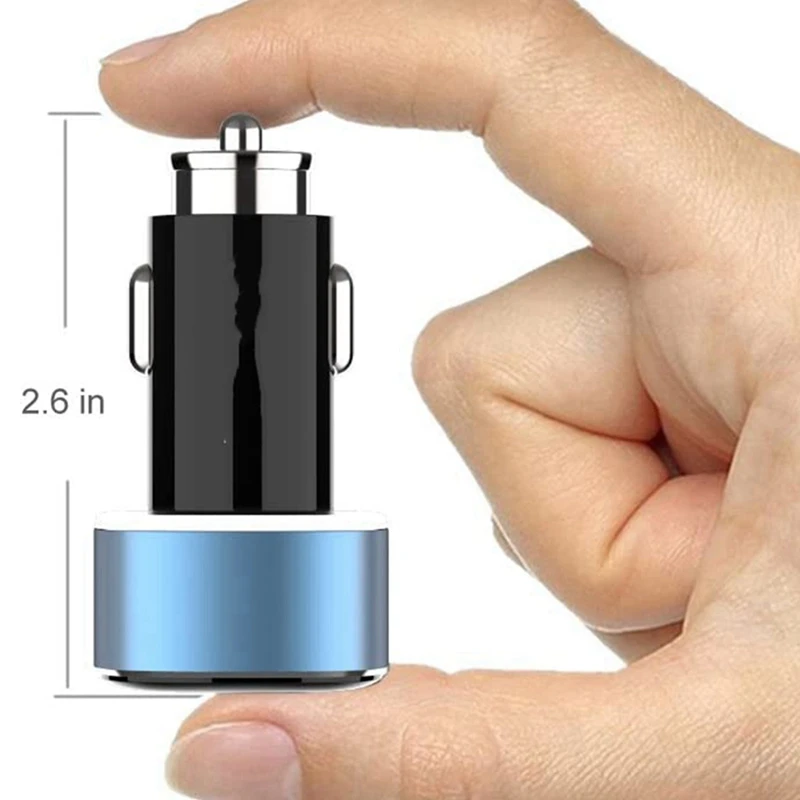 Быстрое зарядное устройство с двумя USB-портами 1 шт. автомобильный измеритель