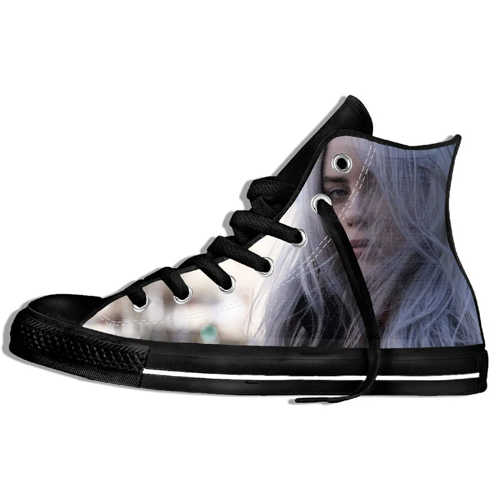 Billie Eilish 7 Модные Billie Eilish 3D повседневная обувь для мужчин/Женская обувь высокого качества в стиле Harajuku 3D печать Billie Eilish парусиновые туфли - Цвет: Billie Eilish 7