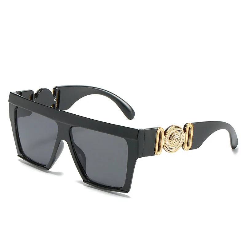 

Vintage Oversized Sunglasses Luxury Brand Designer Women Square Sun Glasses Men Retro Shades Eyewear Oculos de sol Feminino