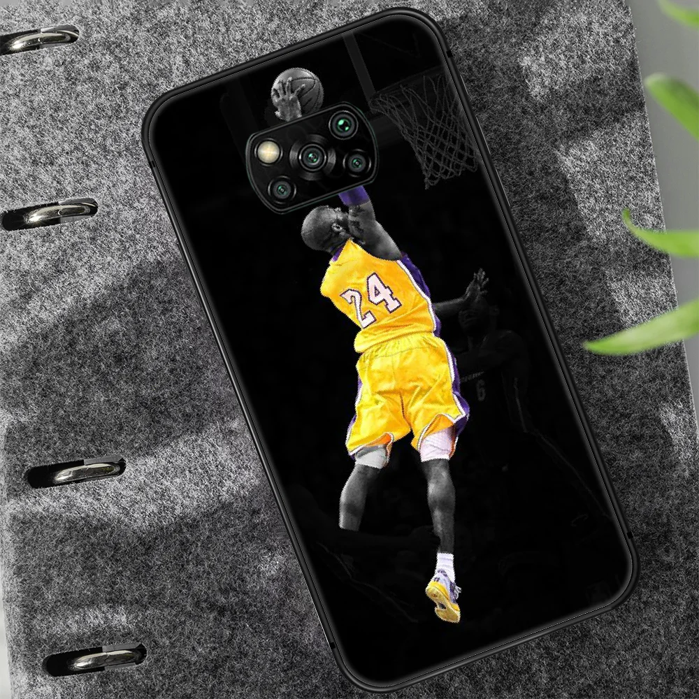 

Kobe basketball star 24 Phone case Cover Hull For Xiaomi Mi A2 A3 8 9 9T Note 10 Se Lite Pro black Funda Fashion Cover Painting