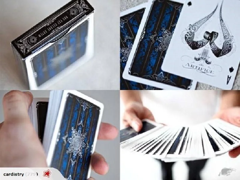 Ellusionist синяя искусственная модель колода игральных карт USPCC Коллекционная