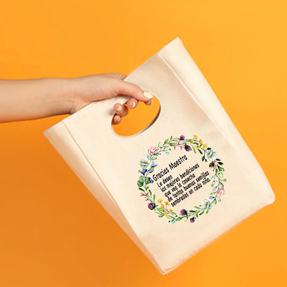 Благодаблагодарим Maestro модные сумки для ланча с цветочным принтом термобокс