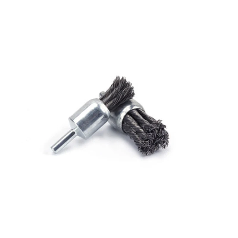 

Set Of 2pcs Flat Knotted Steel Wire Cup Brushes For Rust Removing Parts Durable