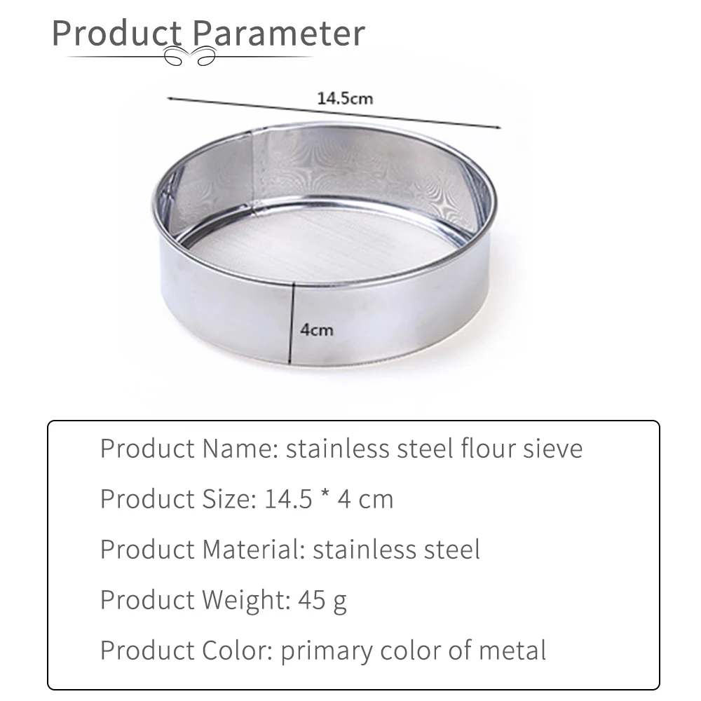 

1PcsEnvironmental Tools Sugar Sifter Bakeware Plastic Sieve Cup Powder Flour Mesh Sieve Baking Tools For Cakes Decorating Pastry