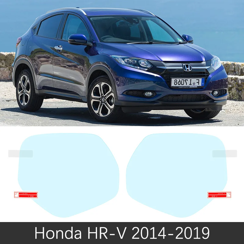 

Противотуманная пленка на зеркало заднего вида, для Honda HR-V Vezel 2014 ~ 2019, с полным покрытием, наклейки HRV HR V 2015 2016 2017 2018