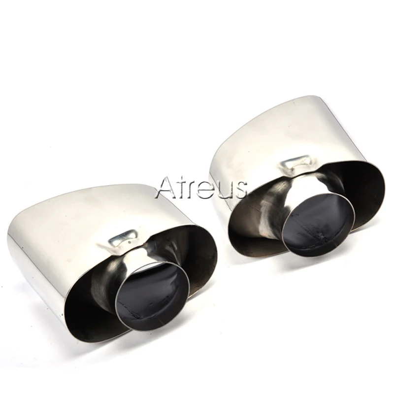 Atreus 2 шт. хромированный автомобильный выхлопной двойной хвостовой трубы