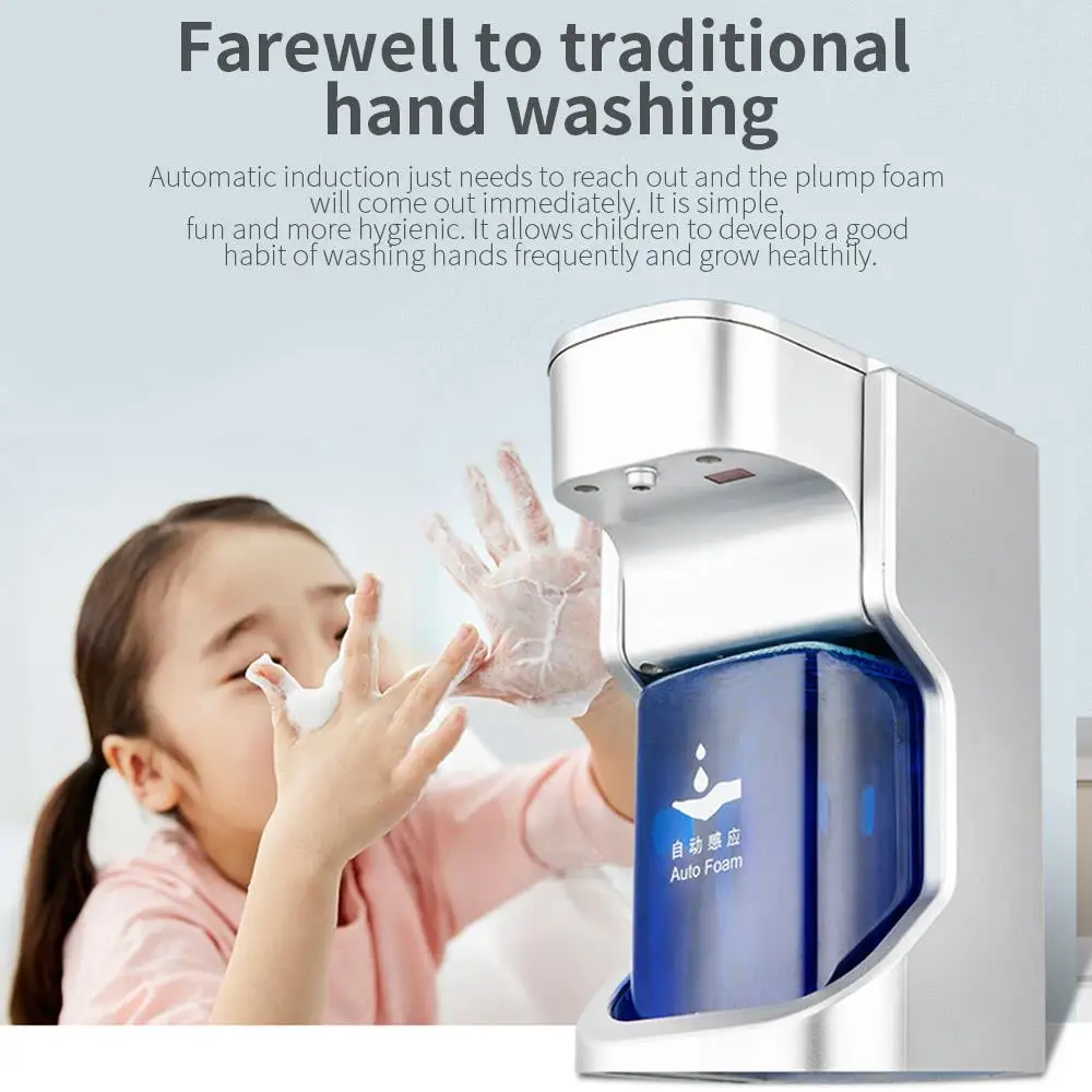 

Portable 500ML Bathroom Automatic Foam Soap Dispenser Low Energy Consumption Holder System Noncontact Shower