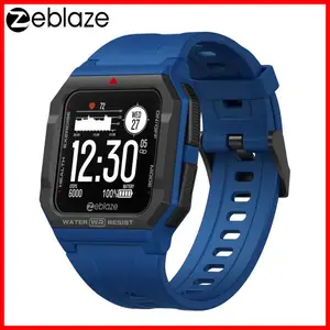zeblaze ares smart watch 30m waterproof smartwatch 3 atm heart rate tracking 15days battery life ble watch for android ios phone free global shipping