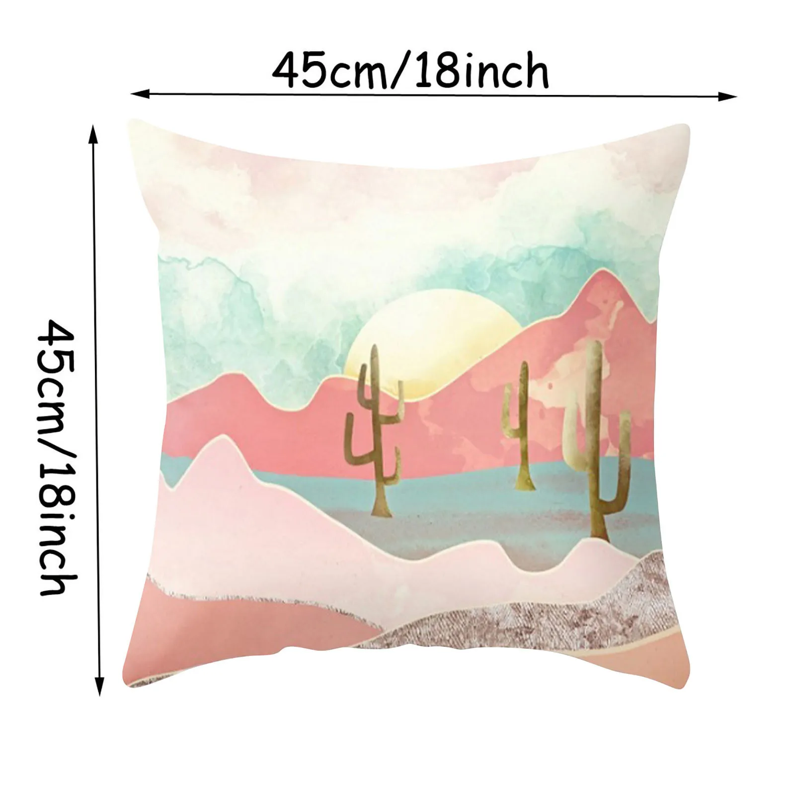 Комплект из 4 предметов с геометрическим принтом наволочки для диванных подушек