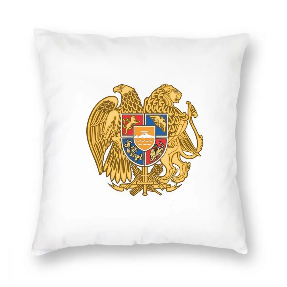 

Coat Of Arms Of Armenia Throw Pillow Cover Cushions for Sofa Armenian Flag 45*45cm Pillowcover Home Decor