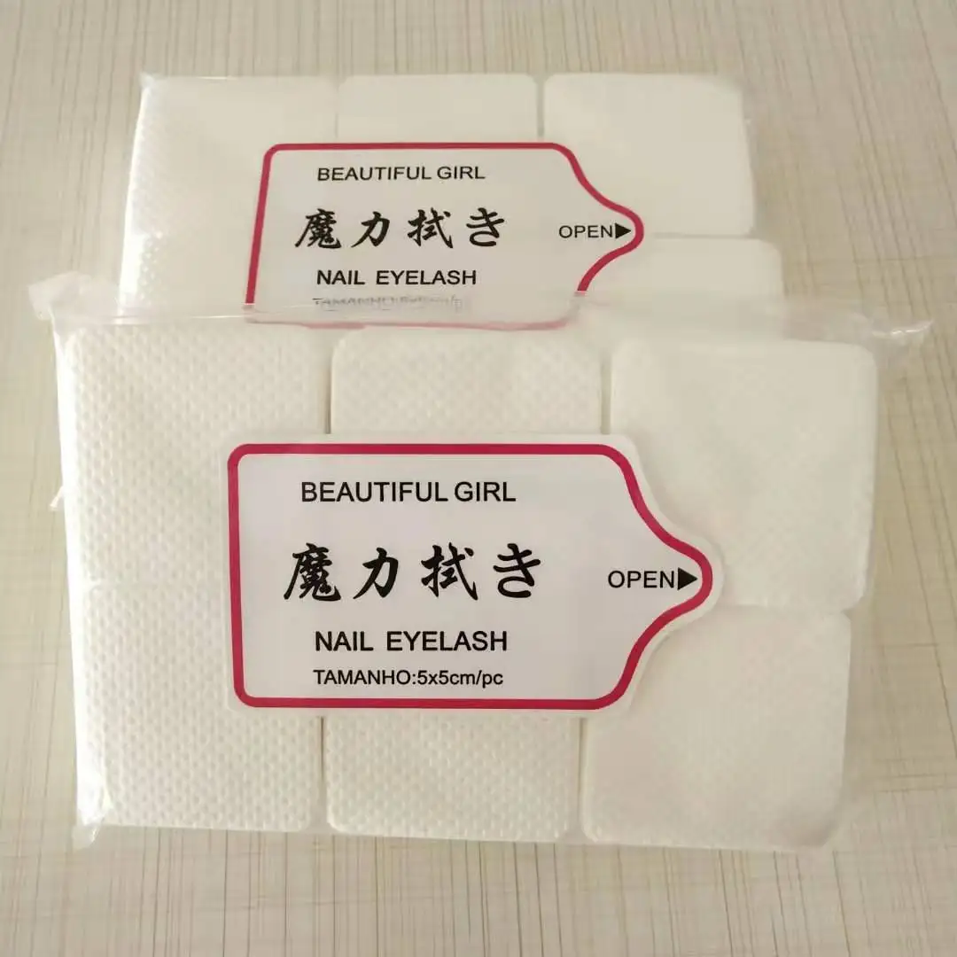 300pcs Lint-Free Nail Polish Remover Cotton Nail Wipes UV Gel Tips Remover Cleaner Paper Pad Nail Art Cleaning Manicure Tool 20#