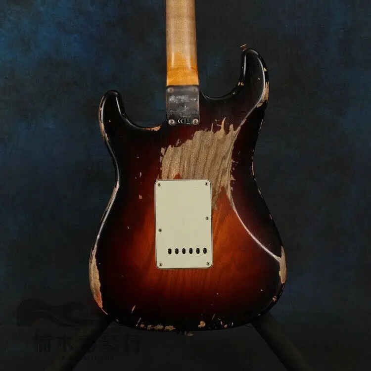 Электрическая гитара brown burst relics электрическая ручной работы Новая китайская