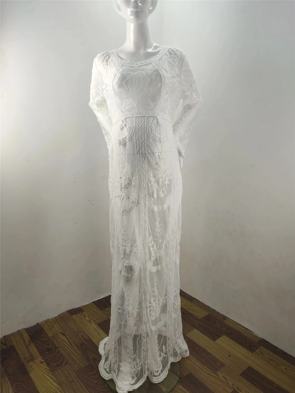 

White Sexy Maternity Dresses For Photo Shoot Lace Fancy Pregnancy Dress Tulle Maxi Gown For Pregnant Women Long Photography Prop