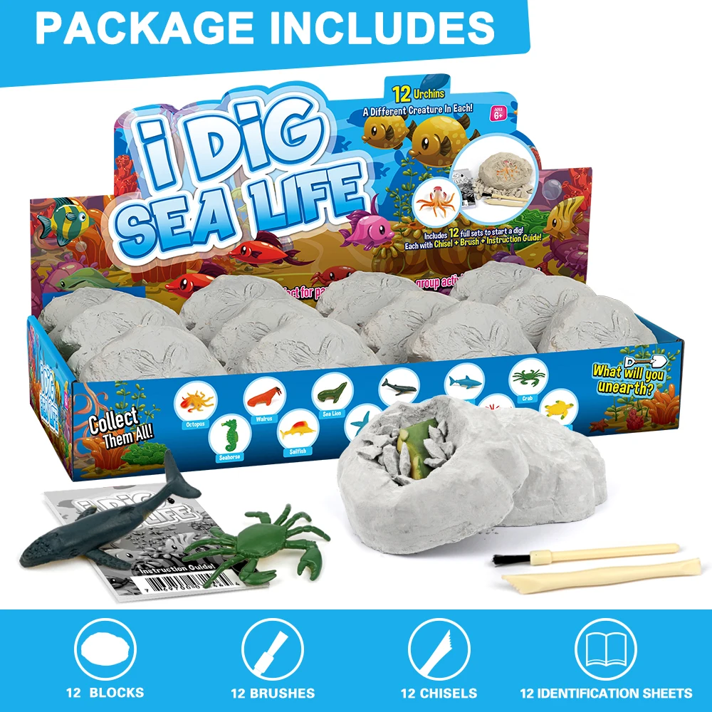 

Набор для детских игрушек «морские животные», 12 шт.