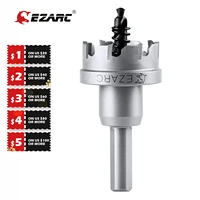 ezarc 1pcs carbide hole saw heavy duty for stainless steel metal hole cutter thick steel plates drilling14 120 mm drill bit set