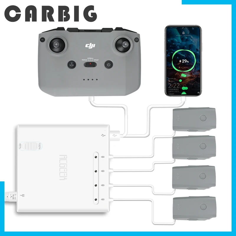 

Беспилотный летательный аппарат мульти Батарея Зарядное устройство Mavic Air 2S интеллигентая (ый) втулка для быстрой зарядки переменного тока ...