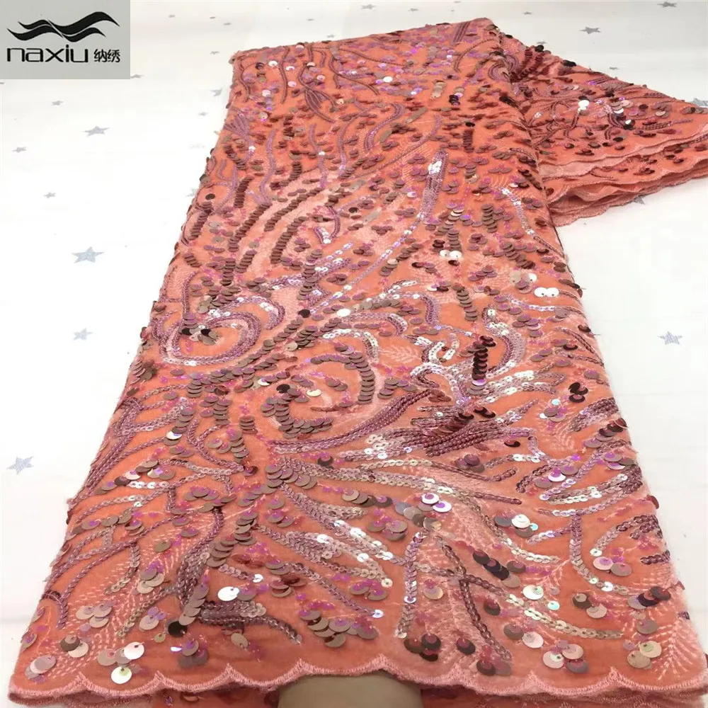 

Кружевная ткань Madison, Африканский бархат, кружевной материал, последняя модель 2020 года, с блестками для свадьбы, нигерийские французские кру...
