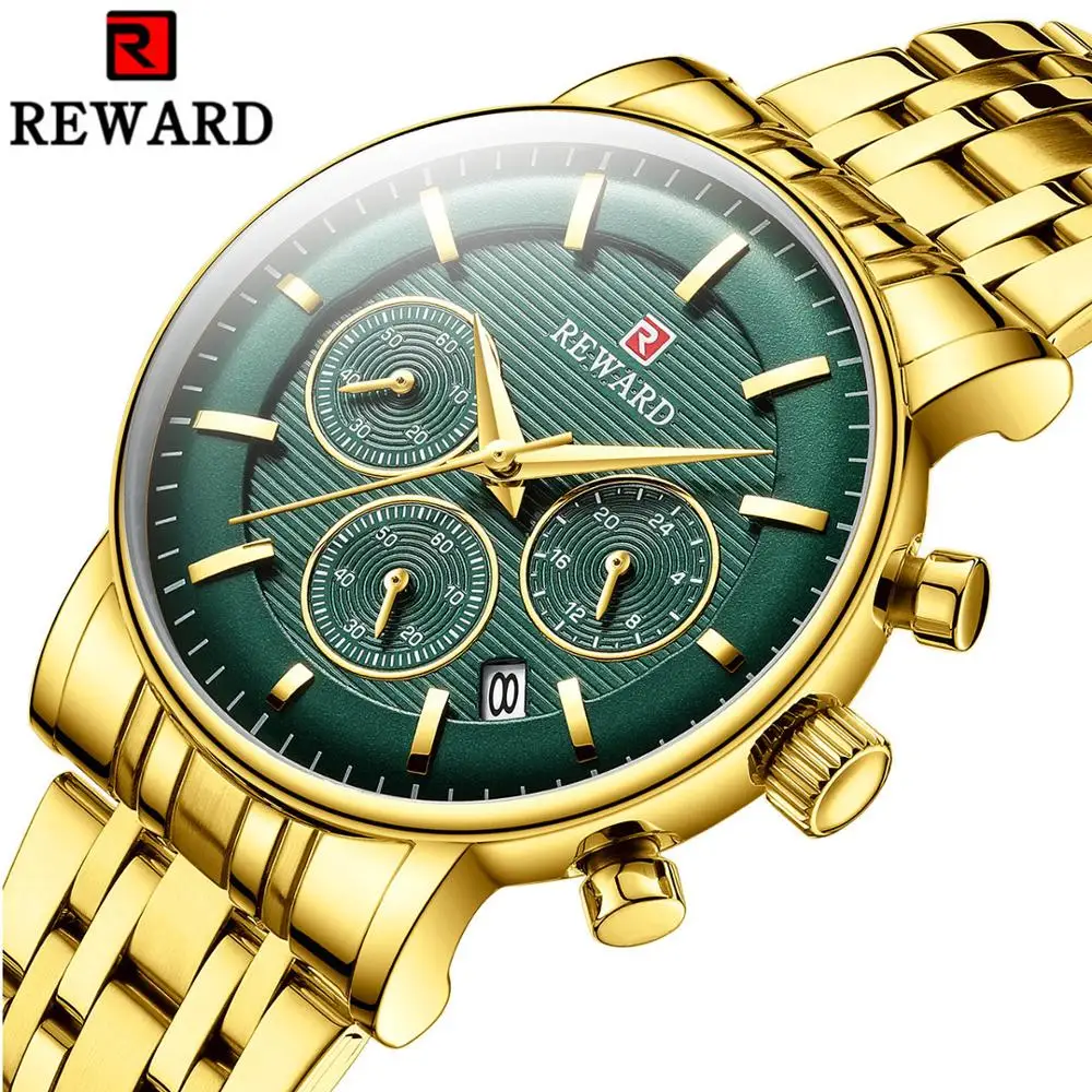 Роскошные Кварцевые часы для женщин с тремя циферблатами и календарем модные