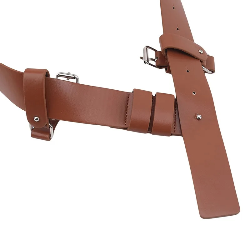 

2020 Sexy Punk PU Leather Belts For Women Brown Black Slim Body Bondage Cage Sculpting Harness Waist Belt Straps Suspenders Belt