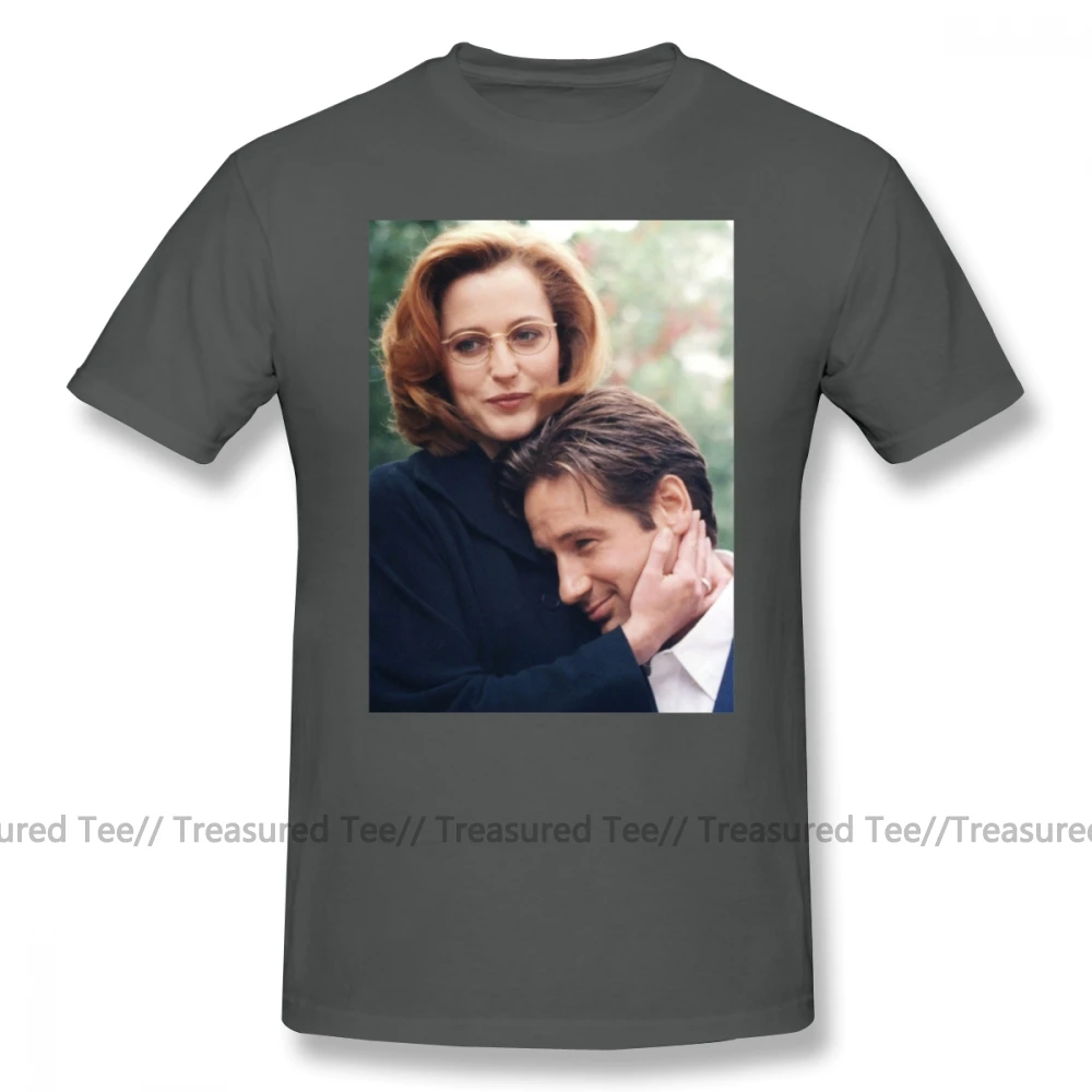 Футболка с надписью X filts, Dana Scully X pilles Fox Mulder, Мужская футболка с коротким рукавом, базовая футболка с принтом, 100 хлопок, плюс размер, забавная футболка