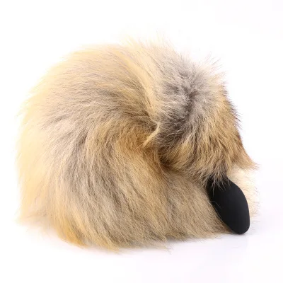 Вибратор 10 скоростной силиконовая Анальная пробка с лисьим хвостом интимные