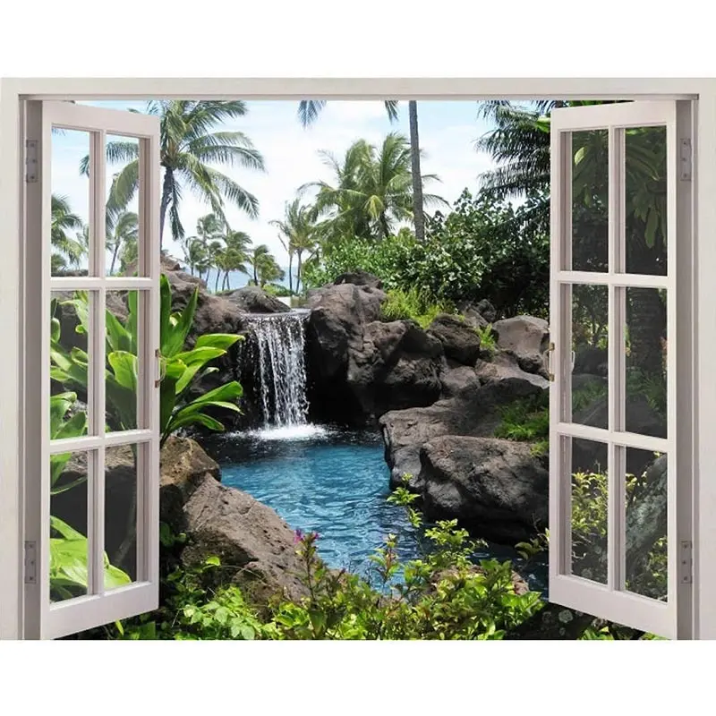 Алмазная живопись 5d сделай сам вышивка крестиком с окошком и спа природный