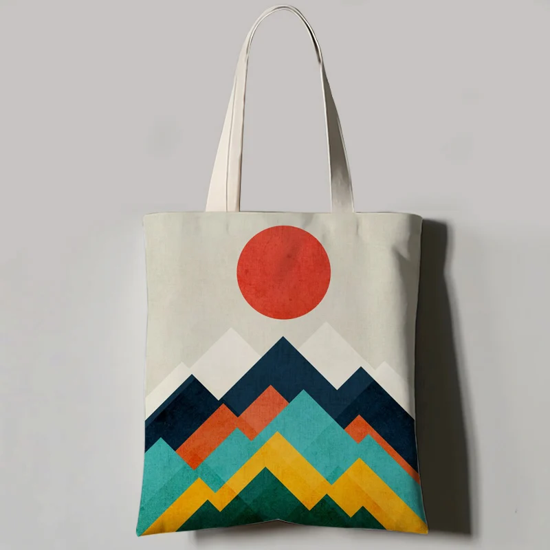 

Fashion Pattern Printed Tote Bag Canvas Casual women shoulder bag Foldable Shopping Bag Beach Bag