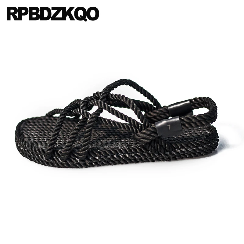 Сандалии женские на плоской подошве Повседневная пляжная обувь с открытым