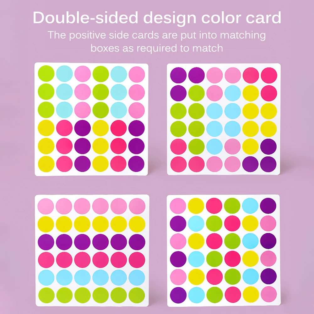 Радужная игра Монтессори для сочетания памяти обучающая деревянная цветная