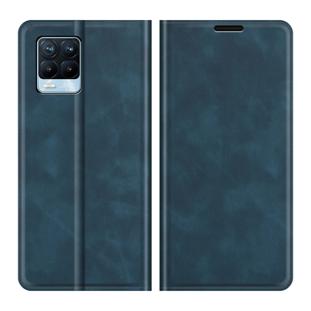 Кожаный чехол с автоматическим переключением для OPPO Realme 8 (4G VER. 3085 дюйма)