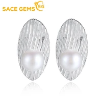 sace gems women earrings s925 sterling silver natural pearl eardrop fashion boutique jewelry gift accessories ear stud
