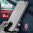 2 предмета в комплекте, где не видно отпечатков пальцев Премиум матовый защита для экрана из закаленного стекла для iphone X iphone XS max XR экран матовая защитная пленка