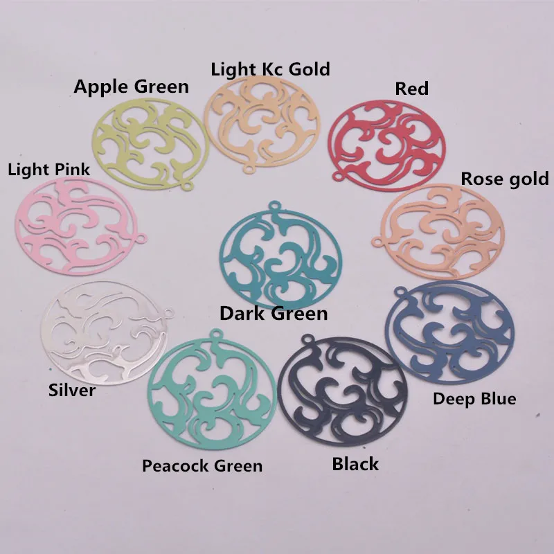 Круглые Подвески для изготовления ювелирных изделий 50 шт. AB1612 30*33 мм | Украшения и