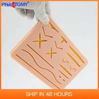 silicone skin suture pad surgical wound training kit for medical teaching practice training traumatic pistol pnatomy
