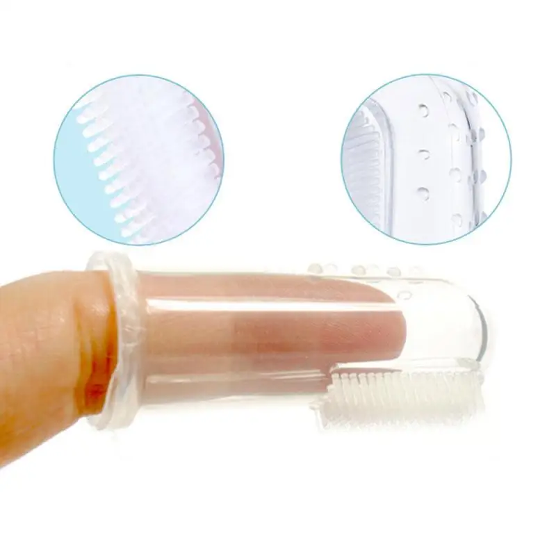 Super Soft Pet Finger Toothbrush Teddy Dog Brush Bad Breath Tartar Teeth Tool Cat Cleaning Supplies |