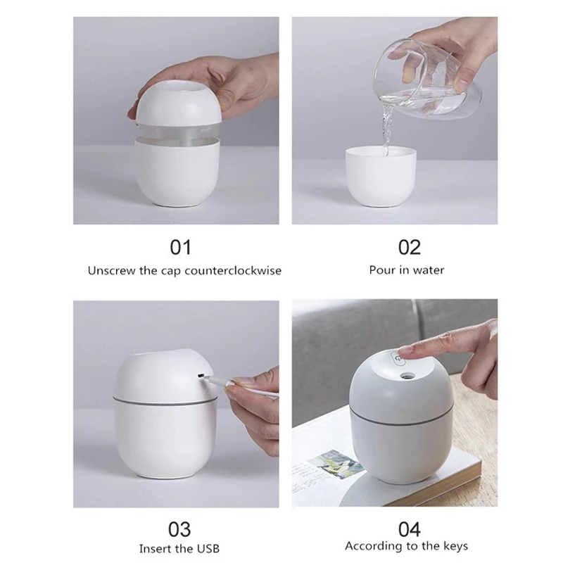 

Portable USB humidifier for home office student dormitory cute mini large car
