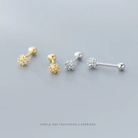 modian genuine 925 sterling silver blooming dandelion exquisite stud earrings for women gift fashion plant ear pin fine jewelry