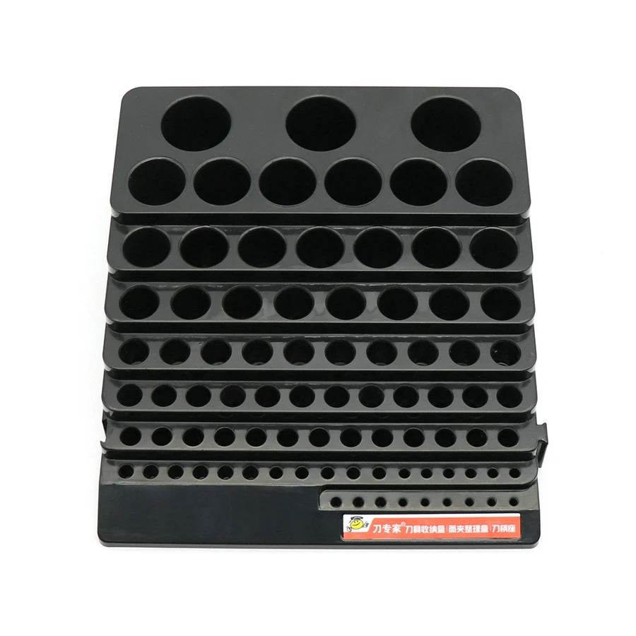 

1Pc 85 Holes Tool Storage Box Milling Cutter CNC Tool Accessories Placement Rack