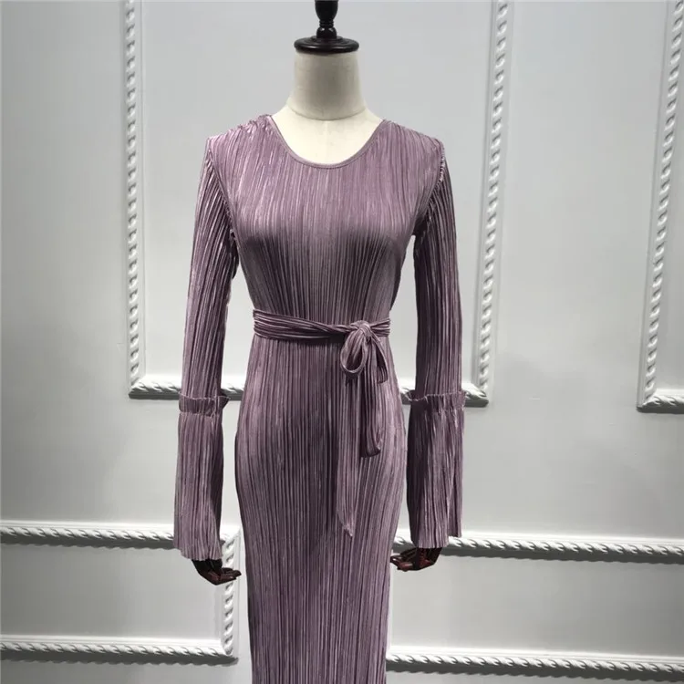 Новинка 2019 г. модное мусульманское платье с длинным рукавом мусульманская абайя